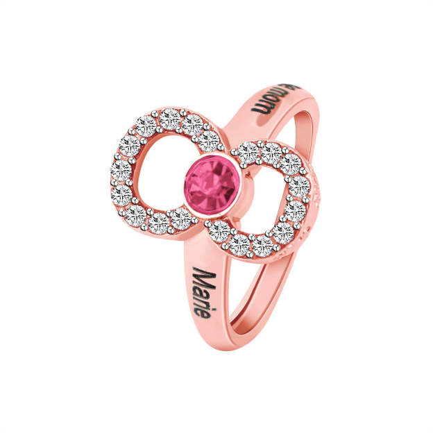 Mother's Day Gift Infinity Love Mom Symbol Ring-Engravingift