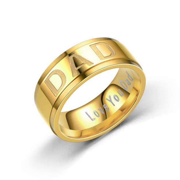 Christmas Gift Love You Dad Titanium Steel Ring Christmas Gift-Engravingift