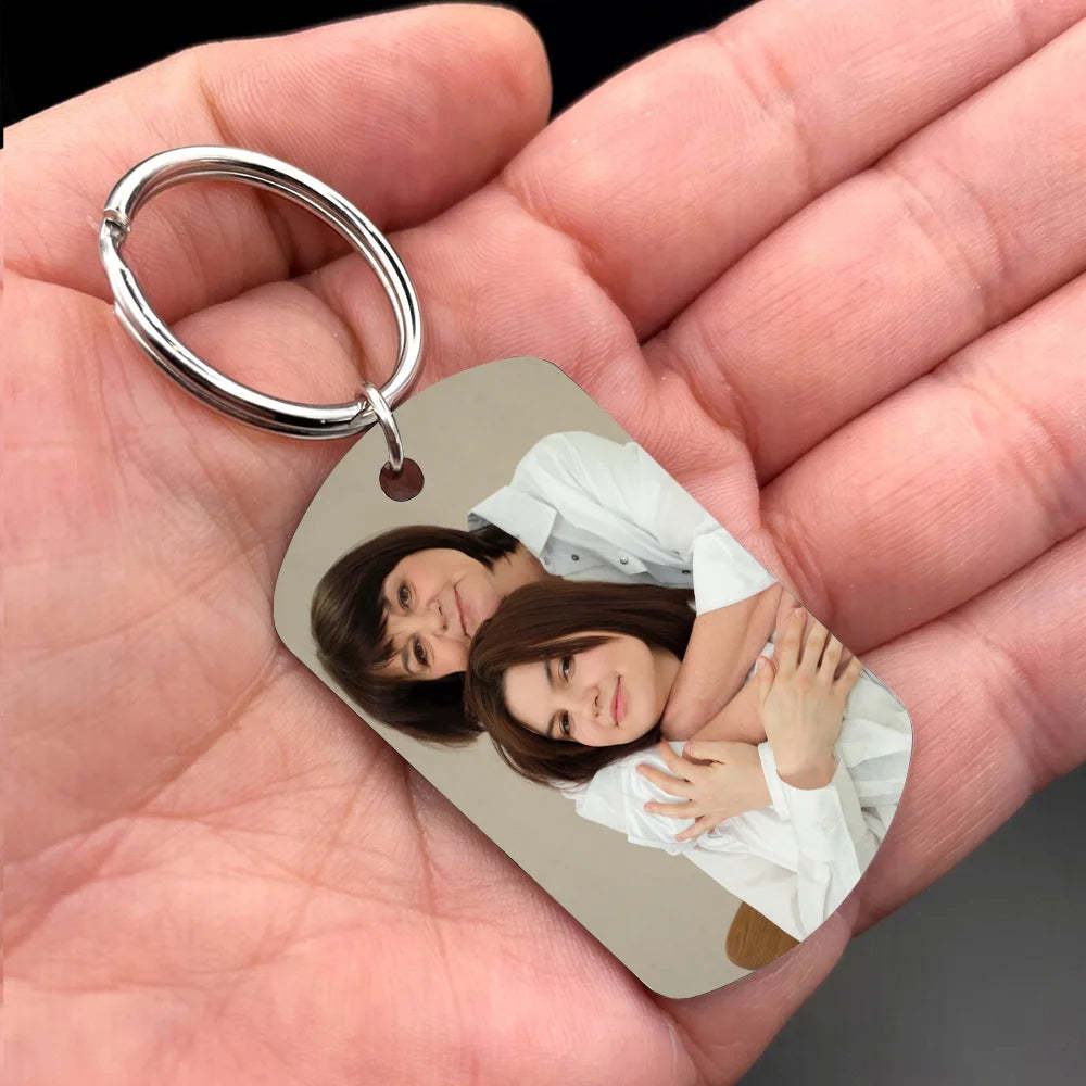 Mother's Day Gift Drive Safe Mom Personalized Photo Keychain For Mother-Engravingift