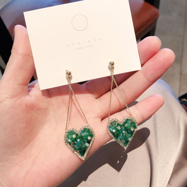 Mother's Day Gift Premium Love Crystal Earrings-Engravingift