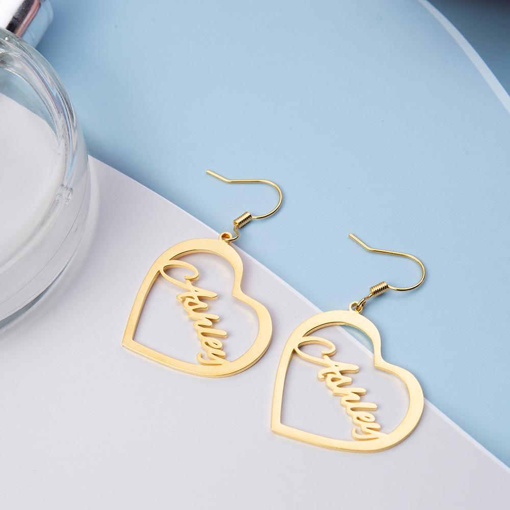 Mother's Day Gift Heart Personalized Name Necklace Customized Name Gift for Her-Engravingift