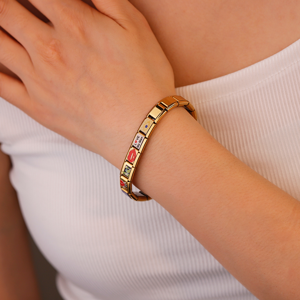 Christmas Gift Personalized Charm Italian Bracelet