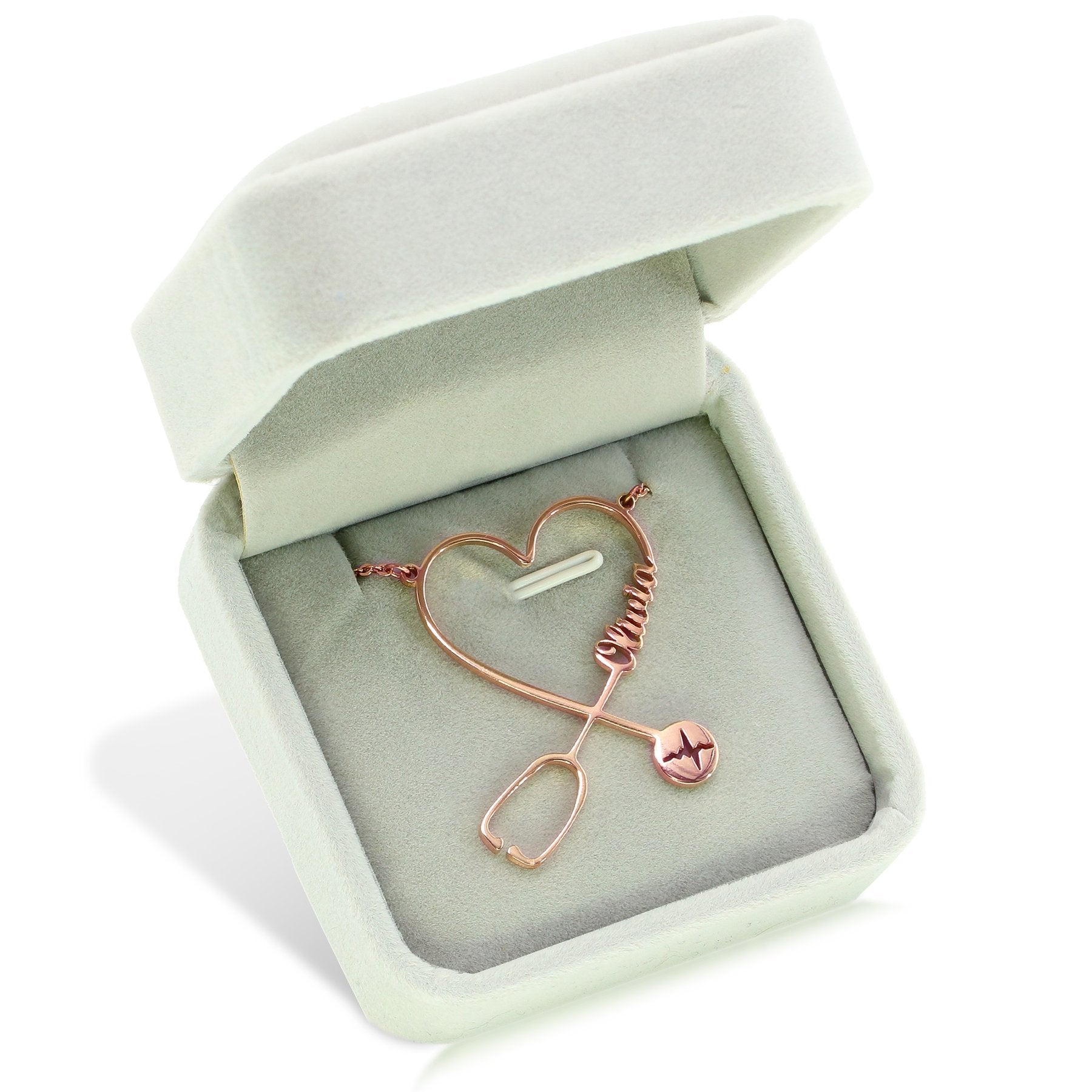 Mother's Day Gift Personalized Stethoscope Necklace-Engravingift