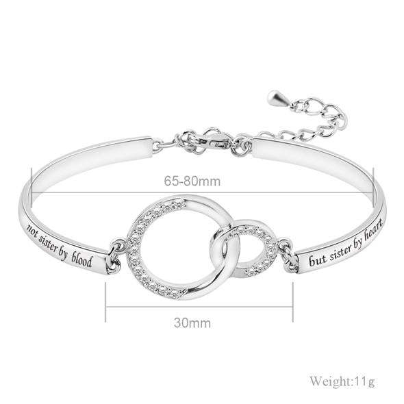 Mother's Day Gift Best Friend Bracelets for Women Friendship Charm Inspirational Bracelets-Engravingift