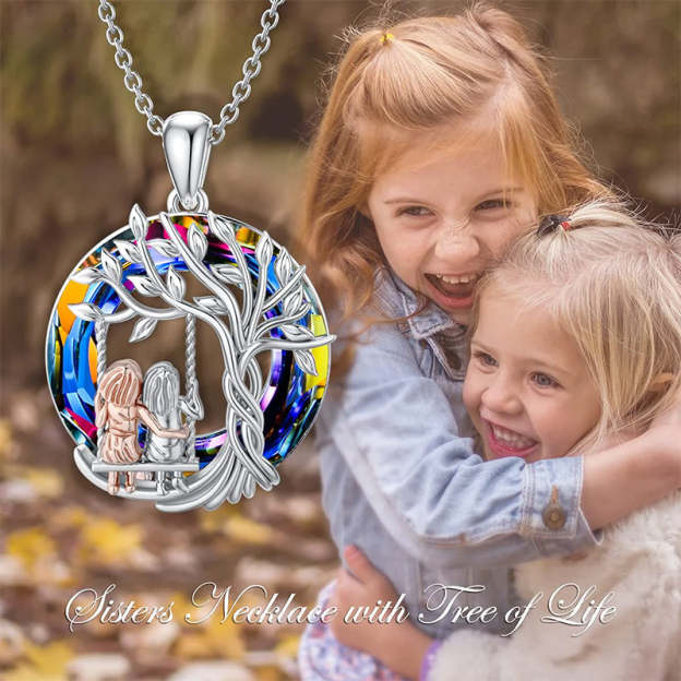 Mother's Day Sisters Gifts Tree of Life Sisters Necklace From Sisters-Engravingift