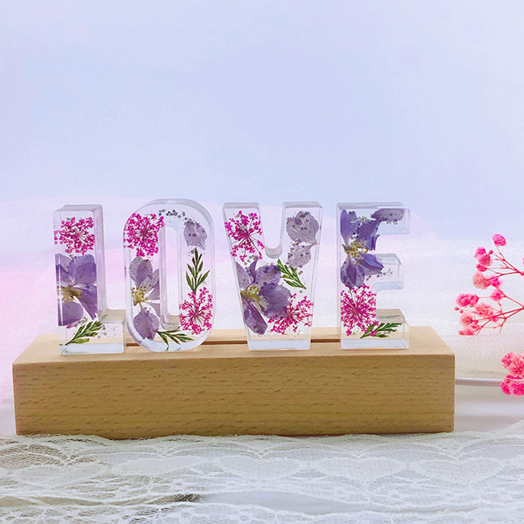 Mother's Day Gift Custom Resin Letter Lamp - HANDMADE-Engravingift
