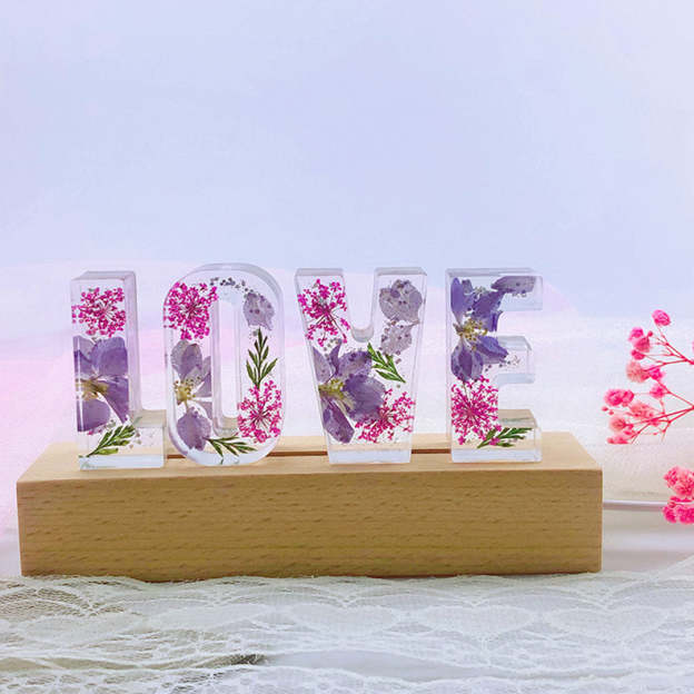 Mother's Day Gift Custom Resin Letter Lamp - HANDMADE-Engravingift