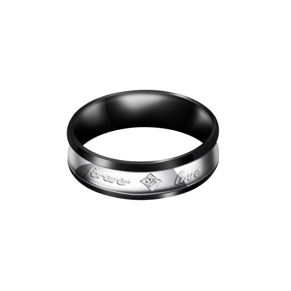 Mother'sDay Gift Mother'sDay gift Melody Forever Love Couple Diamond Ring-Engravingift
