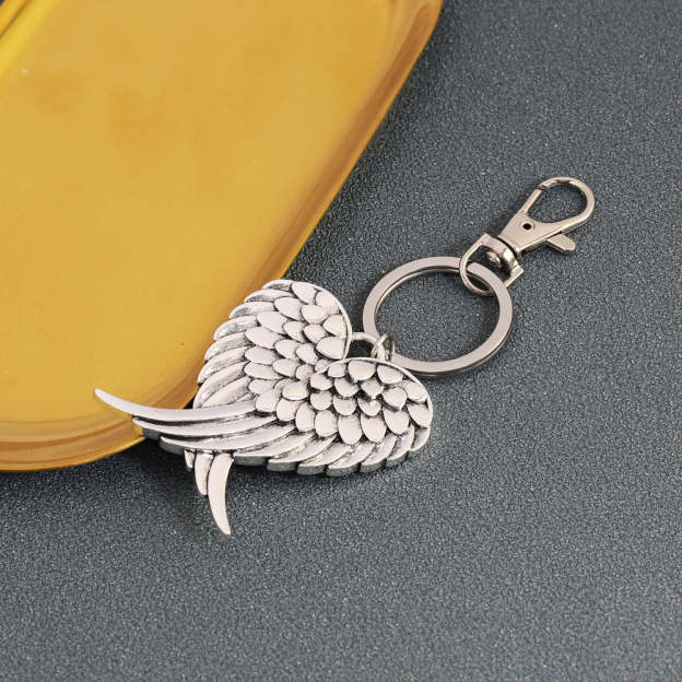 Mother's Day Gift Personalized custom wing keychain-Engravingift