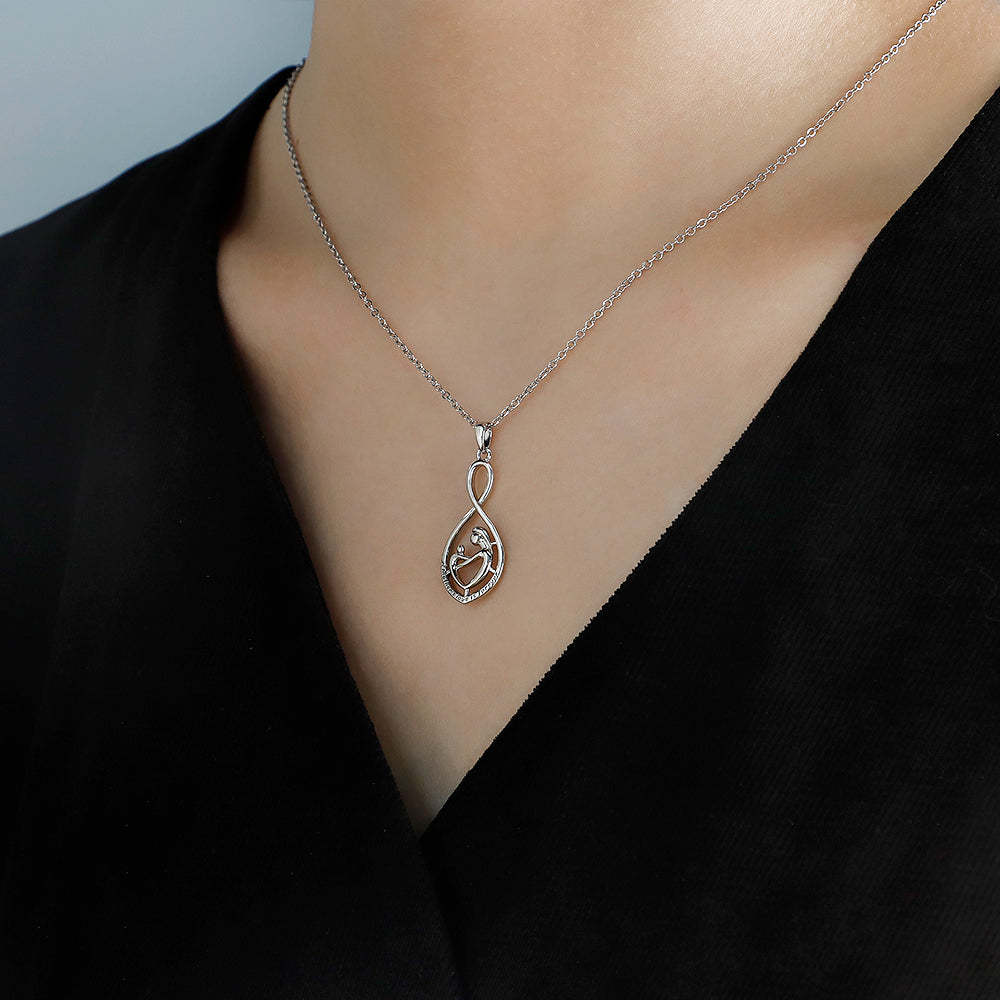Mother's Day Gift Maternal Love 8 Word Necklace-Engravingift