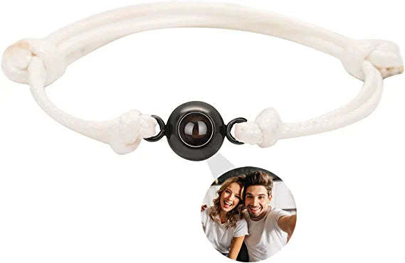 Mother's Day Gift Personalized Projection Photo Bracelet with Picture Inside-Engravingift