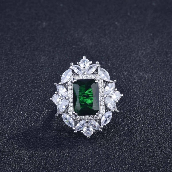Christmas Gift Luxury gemstone necklace ring