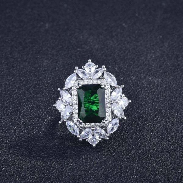 Christmas Gift Luxury gemstone necklace ring