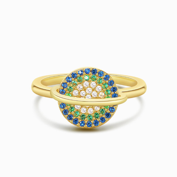 Mother's Day Gift To My Daughter Colorful Spinning Planet Anxiety Ring-Engravingift