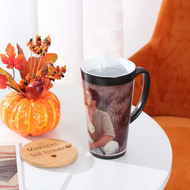 Christmas Gift Custom Photo Magic Mug Personalized Color Changing Cup