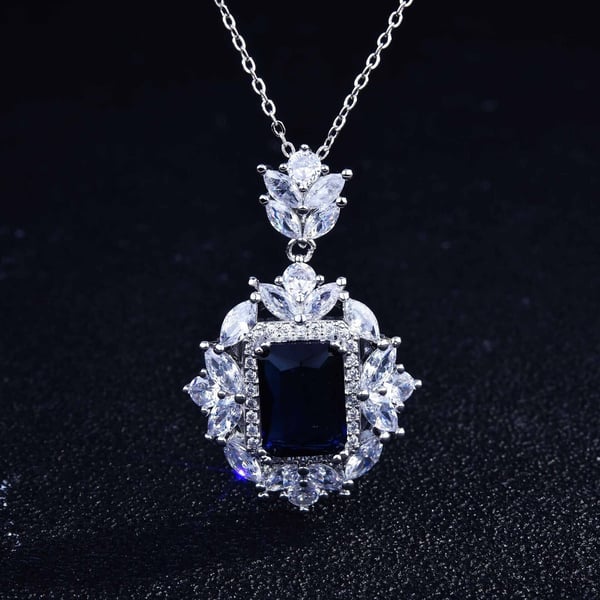 Christmas Gift Luxury gemstone necklace ring
