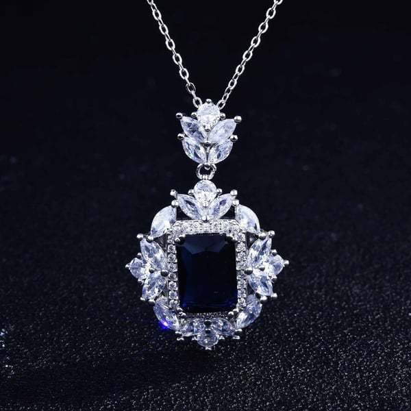 Christmas Gift Luxury gemstone necklace ring