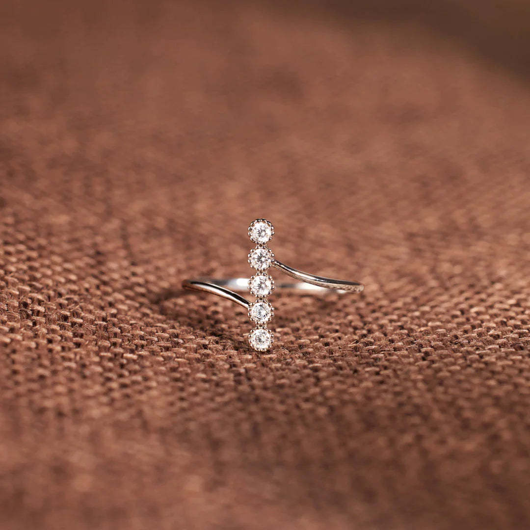 Mother's Day Gift To My Dearest Daughter Dots Ring "Be Badass Everyday"-Engravingift