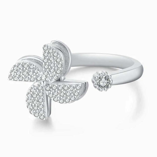 Mother's Day Gift Windmill Fidget Ring Anxiety Spinning Ring for Daughter Granddaughter-Engravingift