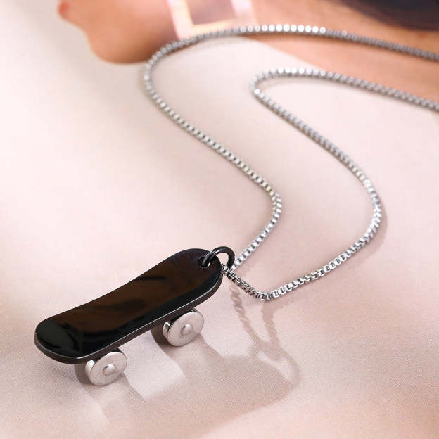 Mother's Day Gift Mini Skate Necklace-Engravingift
