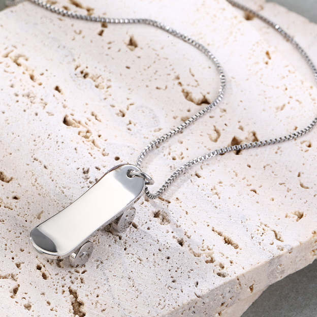 Mother's Day Gift Mini Skate Necklace-Engravingift