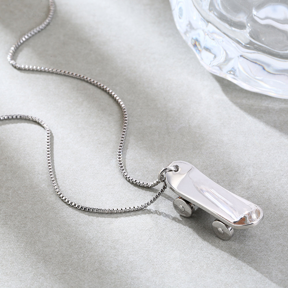 Mother's Day Gift Mini Skate Necklace-Engravingift