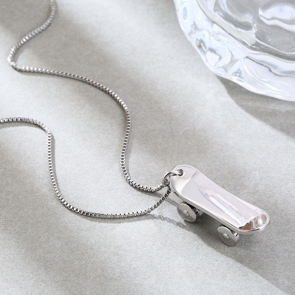 Mother's Day Gift Mini Skate Necklace-Engravingift