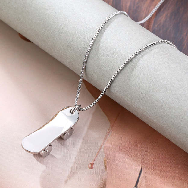 Mother's Day Gift Mini Skate Necklace-Engravingift