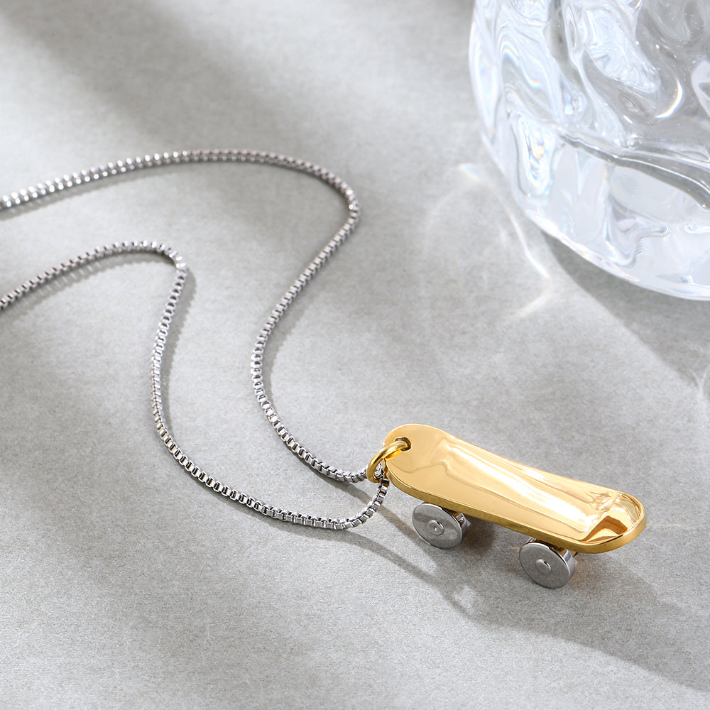 Mother's Day Gift Mini Skate Necklace-Engravingift