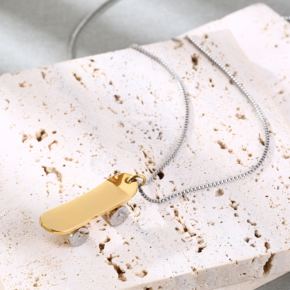 Mother's Day Gift Mini Skate Necklace-Engravingift