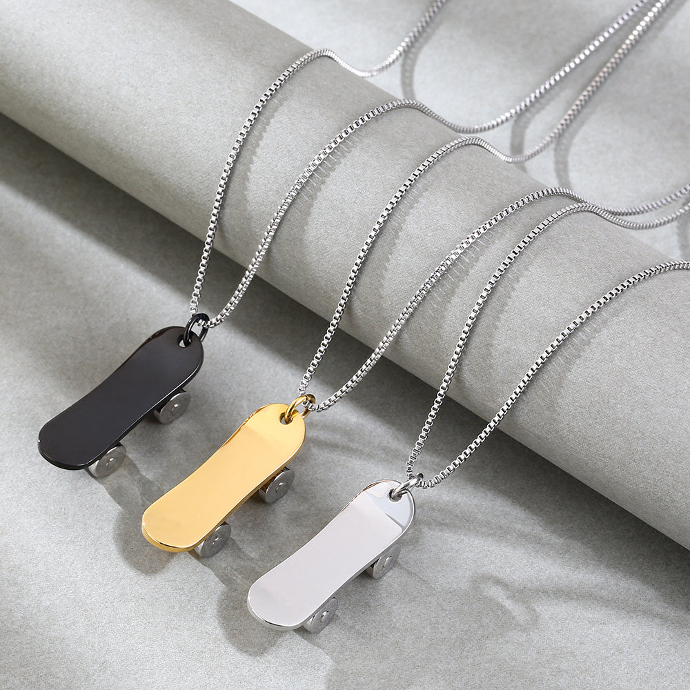 Mother's Day Gift Mini Skate Necklace-Engravingift