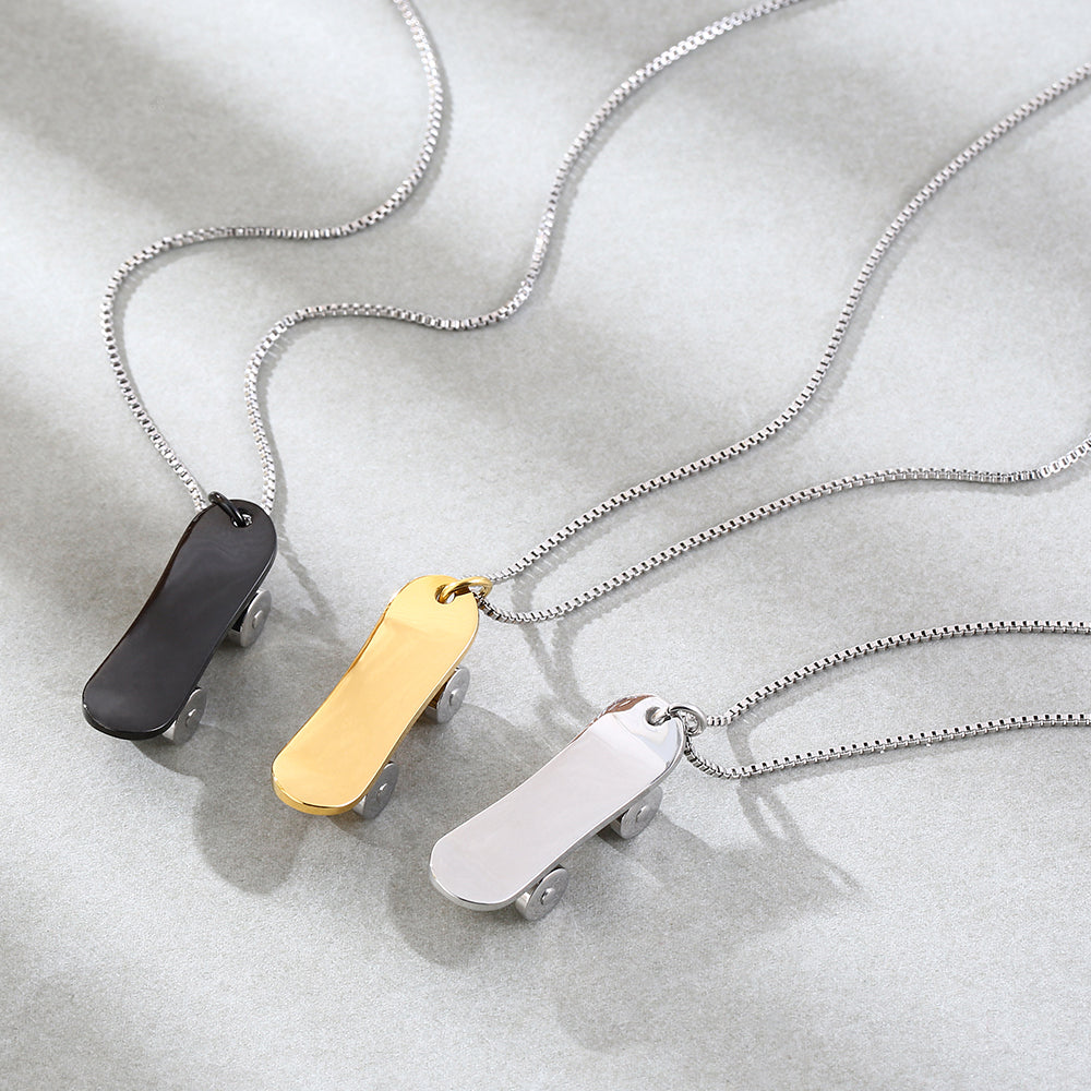 Mother's Day Gift Mini Skate Necklace-Engravingift
