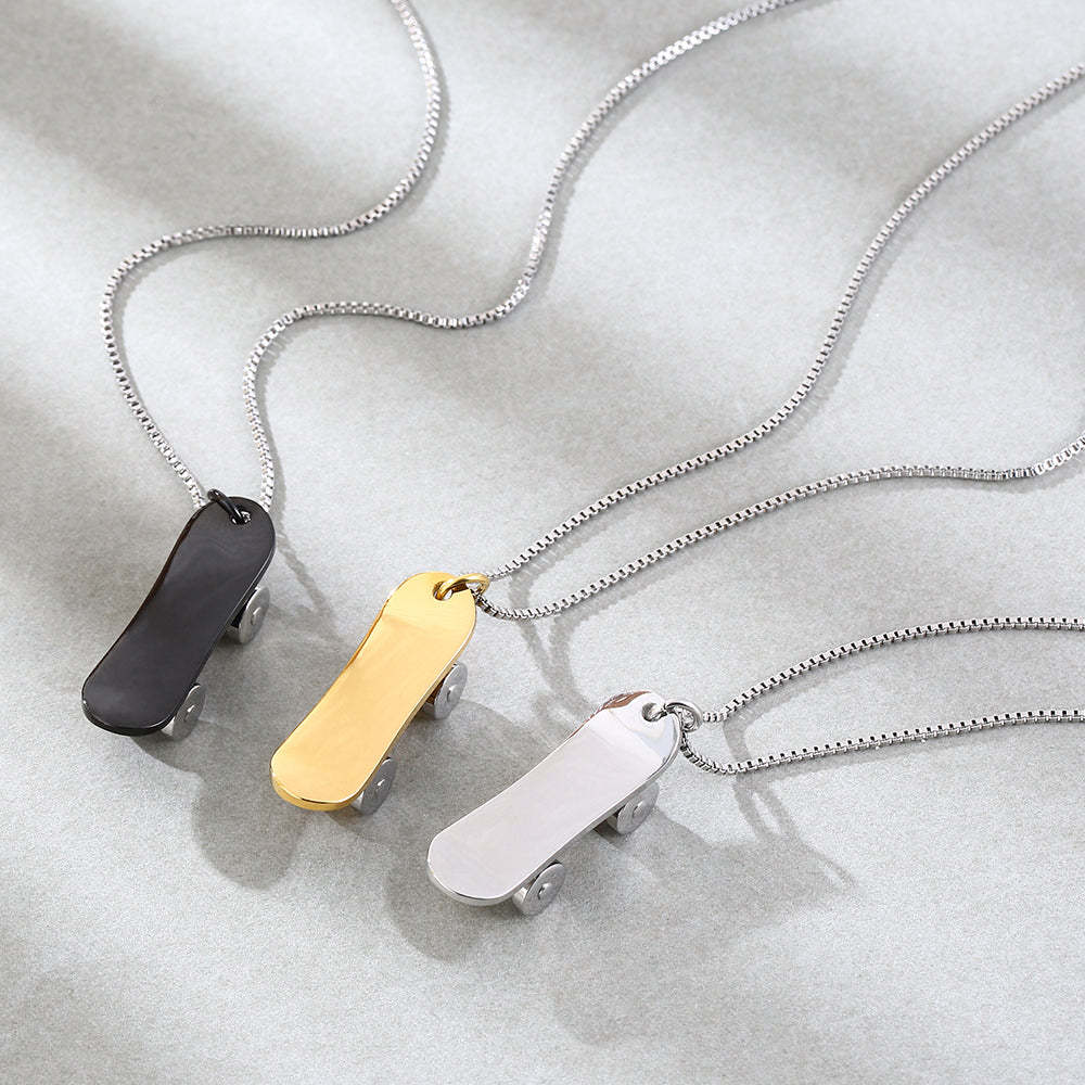 Mother's Day Gift Mini Skate Necklace-Engravingift