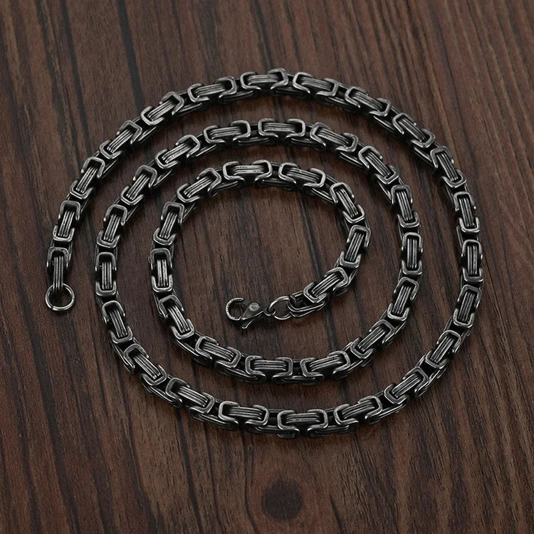 Christmas Gift To My Man I LOVE YOU Cuban Link Necklace Stainless Steel Necklace Father's Gift for Husband Boyfriend-Engravingift