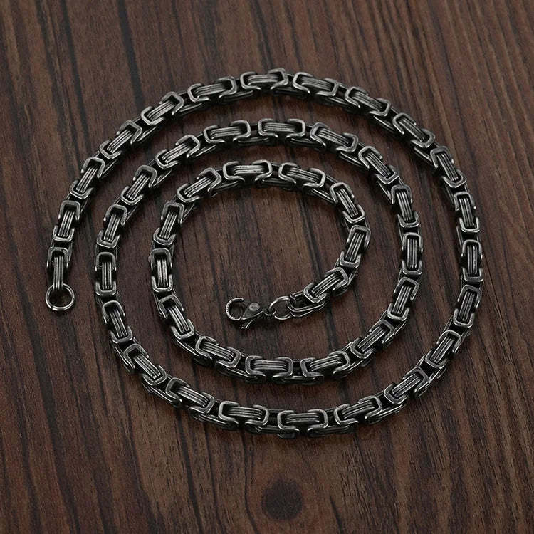 Christmas Gift To My Man I LOVE YOU Cuban Link Necklace Stainless Steel Necklace Father's Gift for Husband Boyfriend-Engravingift