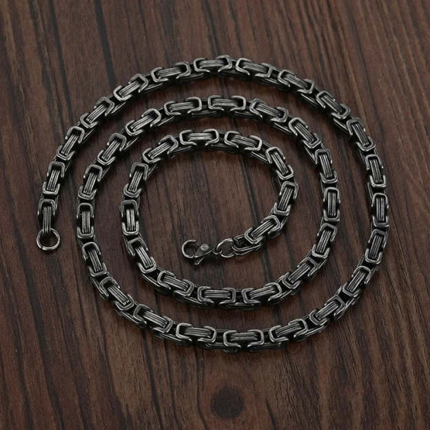 Christmas Gift To My Man I LOVE YOU Cuban Link Necklace Stainless Steel Necklace Father's Gift for Husband Boyfriend-Engravingift