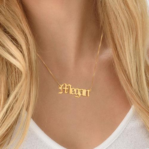 Mother's Day Gift Personalized Name Necklace Old English Name Necklaces-Engravingift