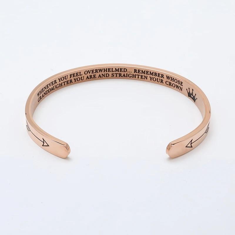 Mother's Day Gift Adjustable Bracelet-to daughter,to granddaughter,to sister-Engravingift