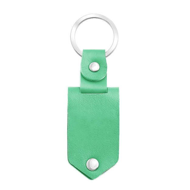 Father's Day Gift Custom Photo cowhide Leather Keychain-Engravingift