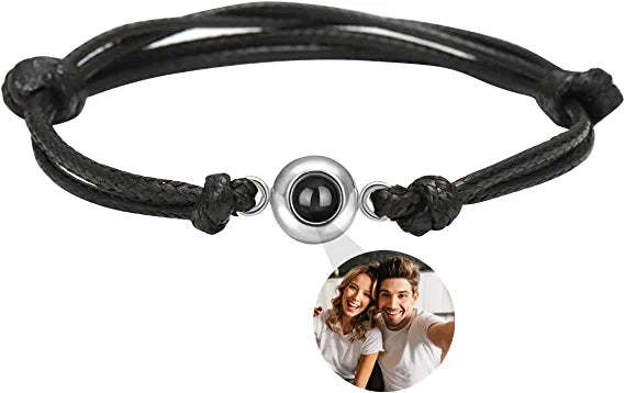 Mother's Day Gift Personalized Projection Photo Bracelet with Picture Inside-Engravingift
