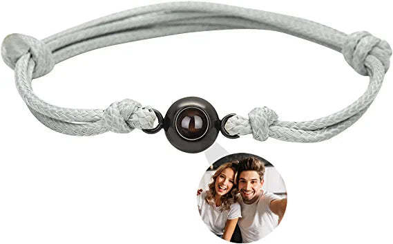 Mother's Day Gift Personalized Projection Photo Bracelet with Picture Inside-Engravingift
