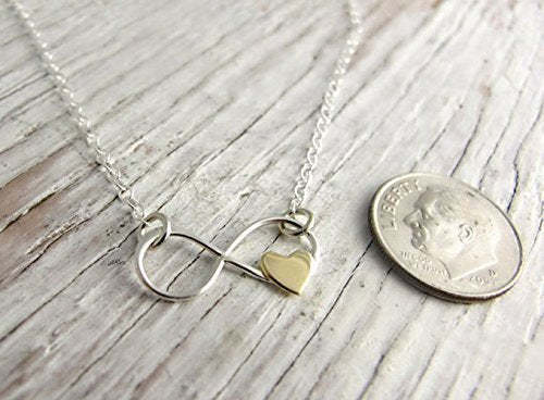 Mother's Day Gift Unbiological Mother & Child Gift for from Stepmom Infinity Heart Necklace-Engravingift