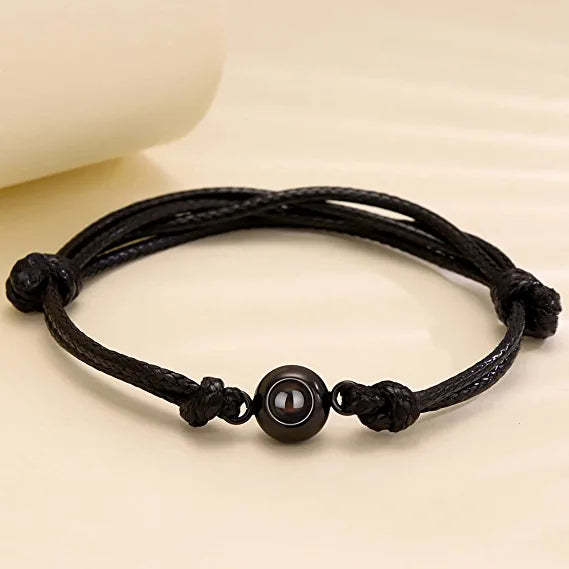 Mother's Day Gift Personalized Projection Photo Bracelet with Picture Inside-Engravingift