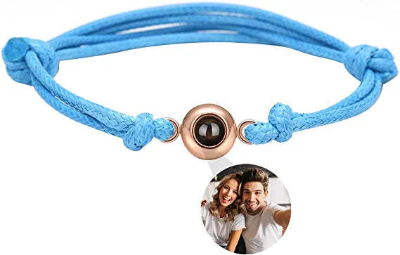 Mother's Day Gift Personalized Projection Photo Bracelet with Picture Inside-Engravingift