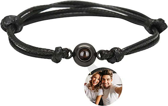 Mother's Day Gift Personalized Projection Photo Bracelet with Picture Inside-Engravingift