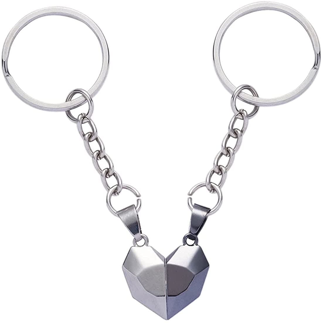 Mother's Day Gift  Wishing Stone Magnet Two Souls One Heart Couple Keychain-Engravingift