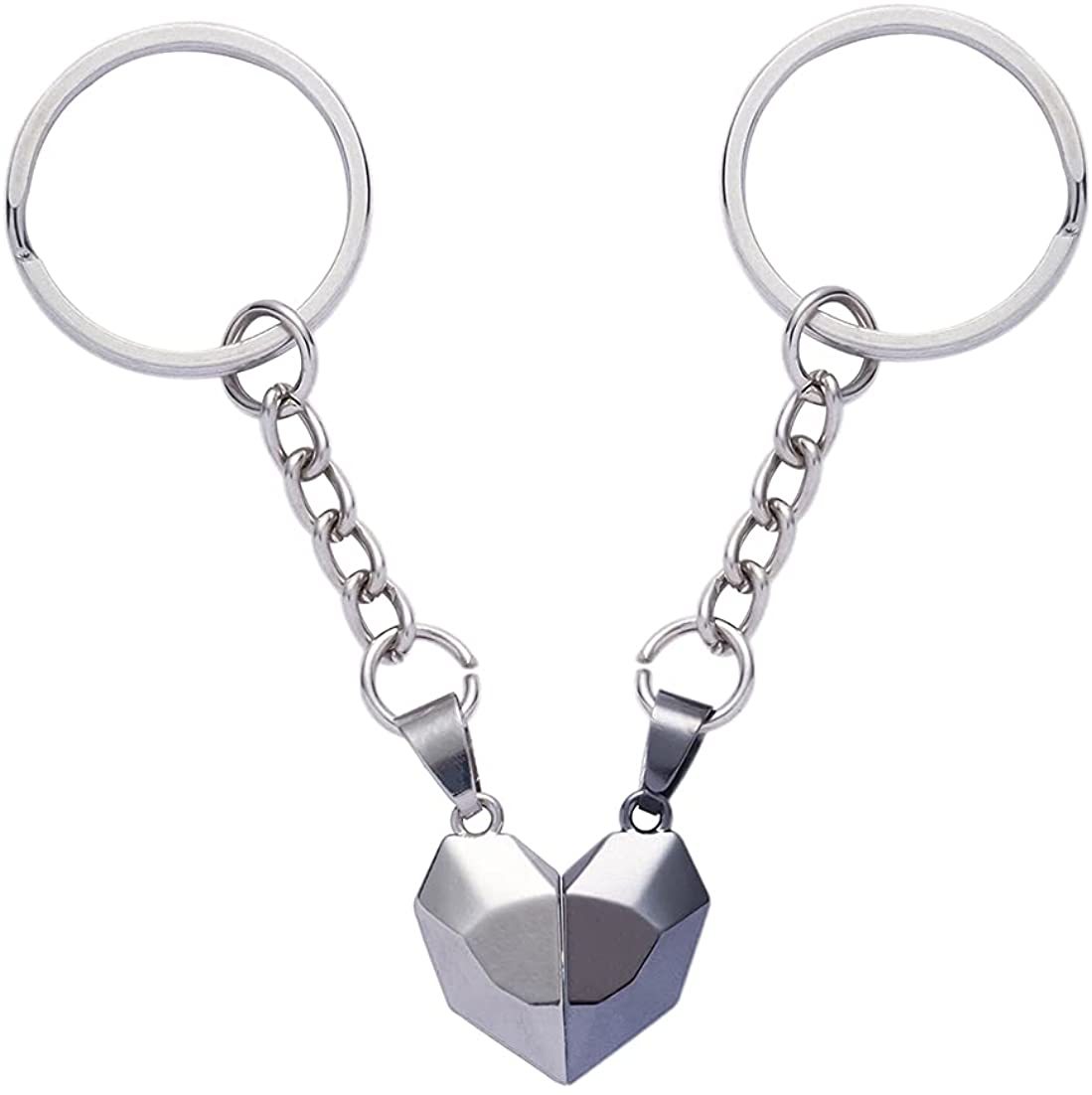 Mother's Day Gift Wishing Stone Magnet Two Souls One Heart Couple Keychain-Engravingift