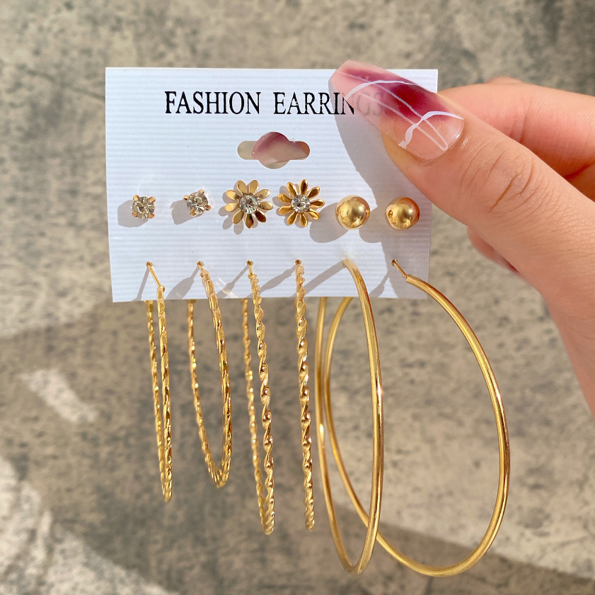 Mother's Day Gift Hot Sale Gold Geometric Pearl Earrings-Engravingift