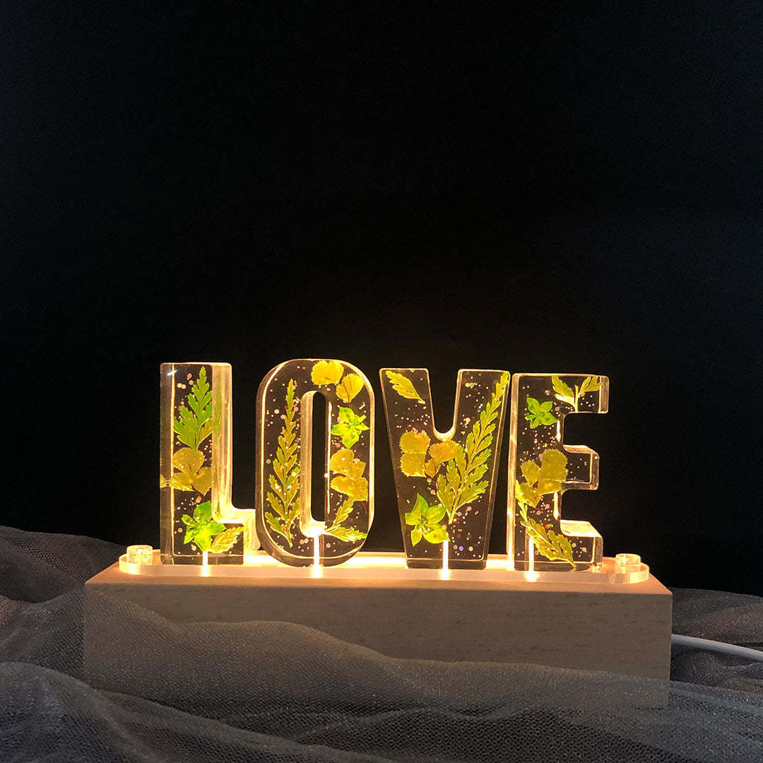 Mother's Day Gift Custom Resin Letter Lamp - HANDMADE-Engravingift