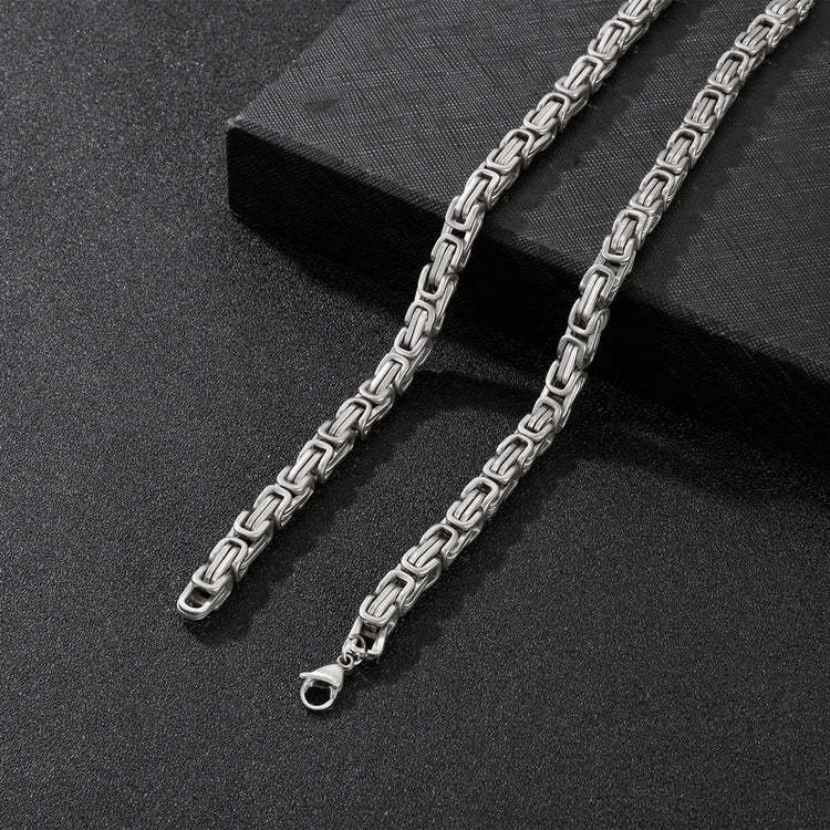 Christmas Gift To My Man I LOVE YOU Cuban Link Necklace Stainless Steel Necklace Father's Gift for Husband Boyfriend-Engravingift